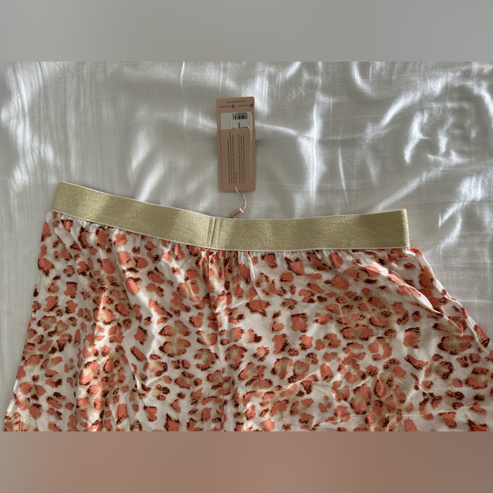 Esqualo Pink Leopard Midi Skirt NWT - Picture 3 of 16